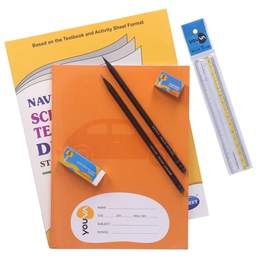 Navneet Science and Technology Digest Part 1 (1 Digest + Notebook + 2 Pencils + Sharpner + Eraser + Scale) view 2