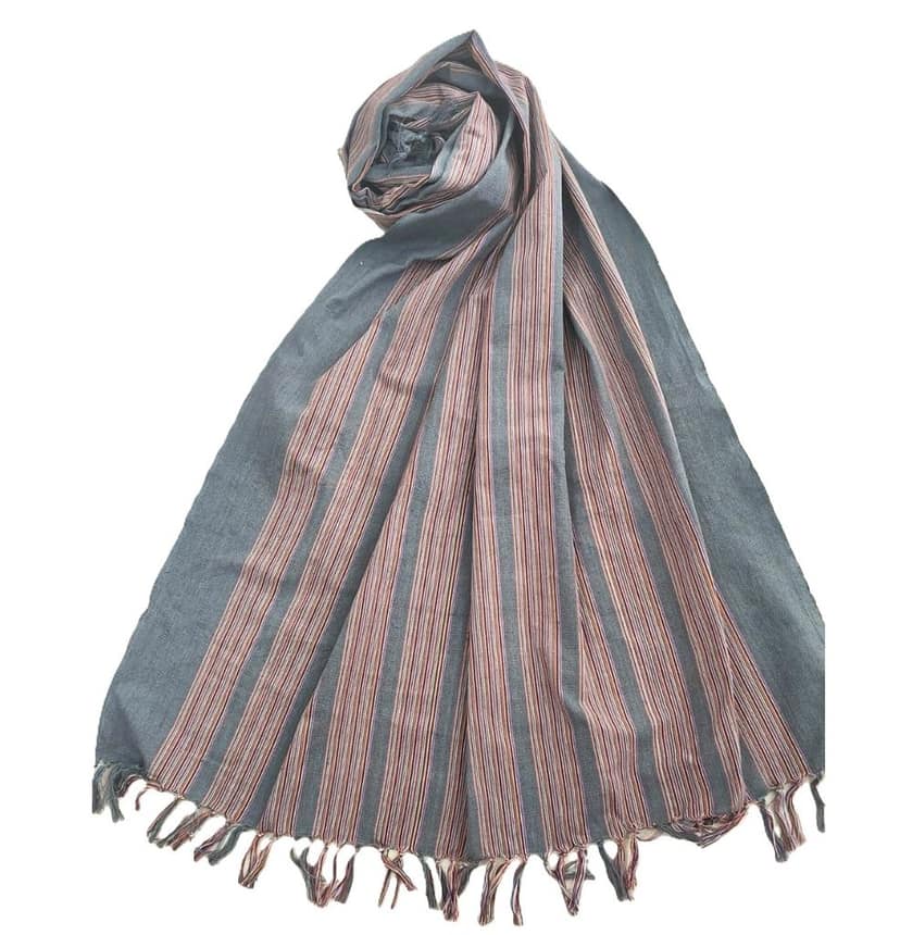 Dhaga Vishwas Ka Handloom Cotton Stole Multicolours
