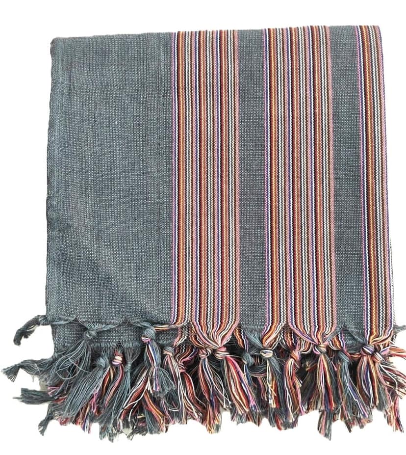 Dhaga Vishwas Ka Handloom Cotton Stole Multicolours view 3