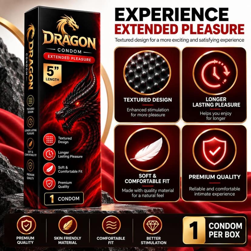 Dragon Condom | Dragon-Themed Design view 4