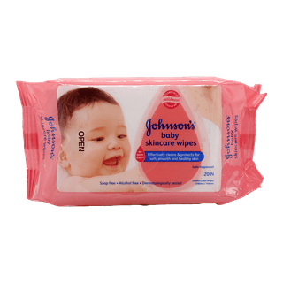 Johnson's baby Skin Care Wipes, 20 pcs(Savers Retail)