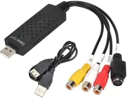 Easycap USB 2.0 Adapter TV Video Audio VHS to DVD Converter Capture Card Adaptor (Black) view 2
