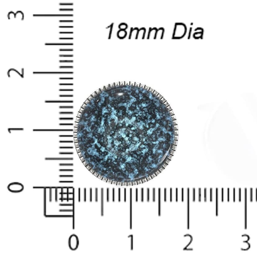 The Smart Buttons - Shirt Button Cover Cufflinks for Men - Blue Water Design Pattern view 6