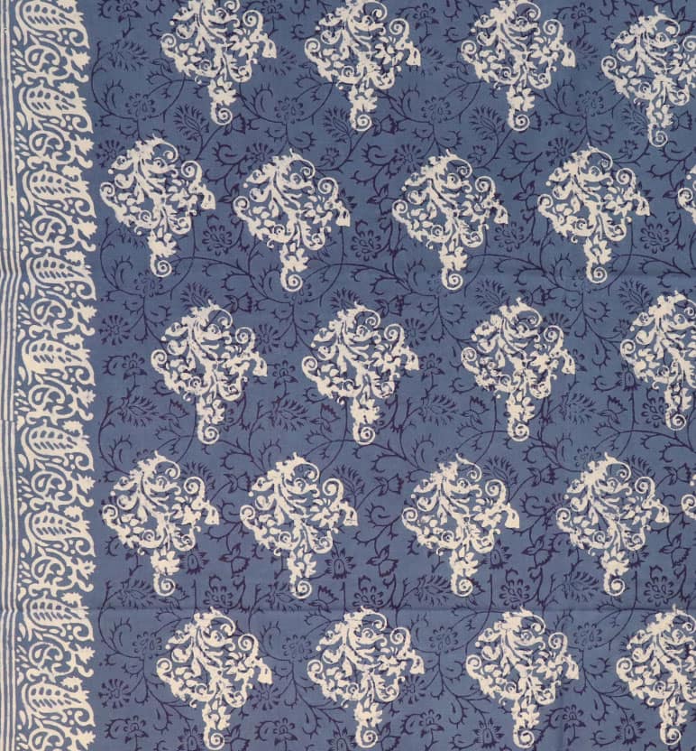 Handcrafted Dabu Print Cotton Dress Material – 3 Piece Set view 3