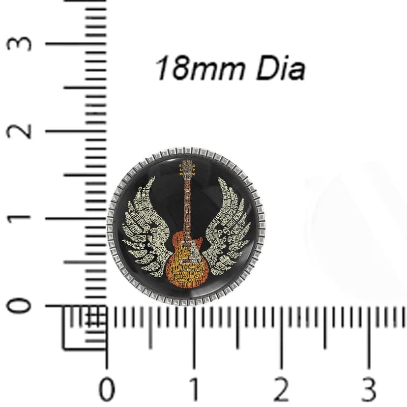 The Smart Buttons - Shirt Button Cover Cufflinks for Men - Guitar Style view 6