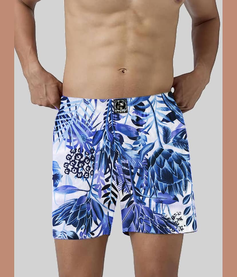 Inner Element Pack of 1 Cotton Boxers For Men's ( White )