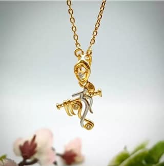 Gold Plated Lord Krishna Pendant with Chain