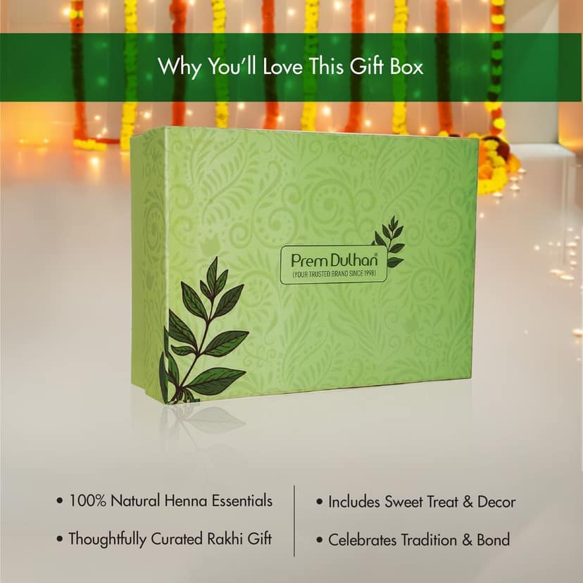 Prem Dulhan Rakhi Gift Set | Rakhi, Mehendi, Chocolates & Roli Chawal | Raksha Bandhan Gift for Sister view 3