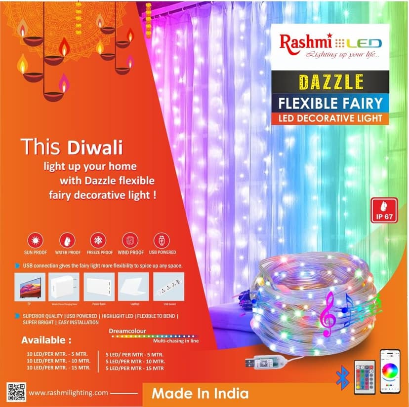 Dazzle Fairy Flexible Light Multicolor 10 Meter view 4