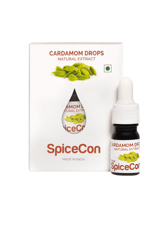SpiceCon Cardamom Drops | Cardamom Extract | Elaichi Extract | Vegan Product | No Additives | No Preservatives | 5 ML (180 Drops)