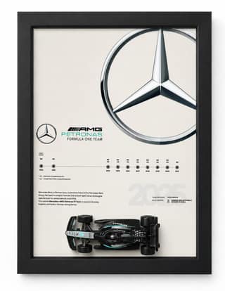 Mercedes AMG Petronas Formula One Die cast Car Frame