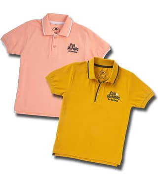 Cub Mcpaws - Multicolor Cotton Boy's Polo T-Shirt ( Pack of 2 )