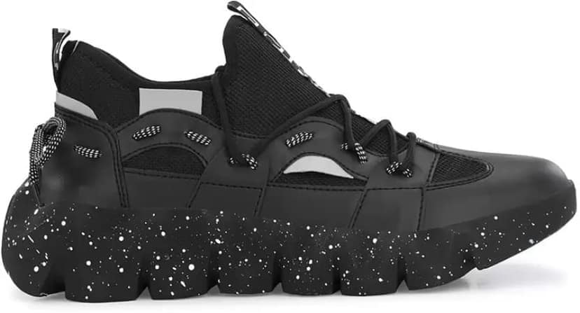 WOYAK Men Mesh Lace-Up Walking Running Jogging Breathable Shoes view 2