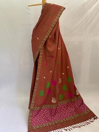 Handwoven Assamese Cotton Saree