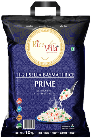 Rice Villa| Prime| 10 kg| 1121 Sella| Basmati Rice
