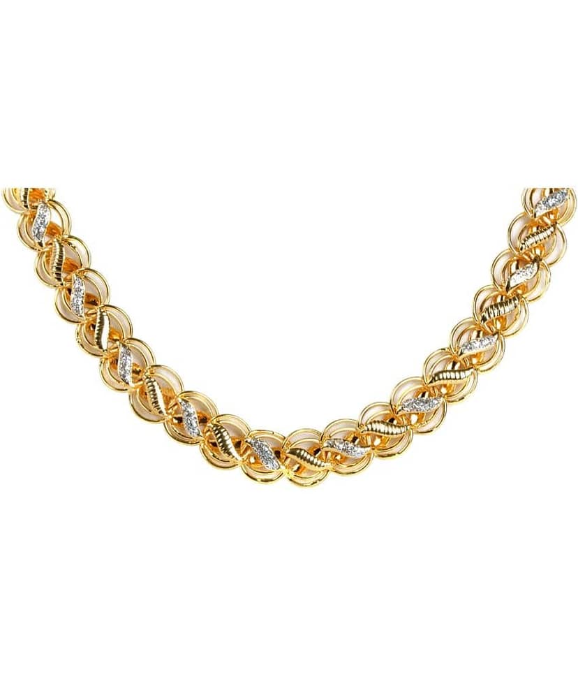 KRIMO Gold Plated Brass Chain ( Pack of 1 ) view 2