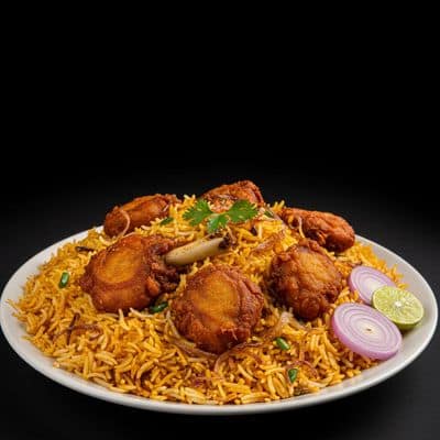 Mutton. Fry Piece Biryani