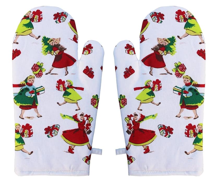 Airwill, Cotton Heart Resistant Oven Gloves (Pack of 2 Pieces)
