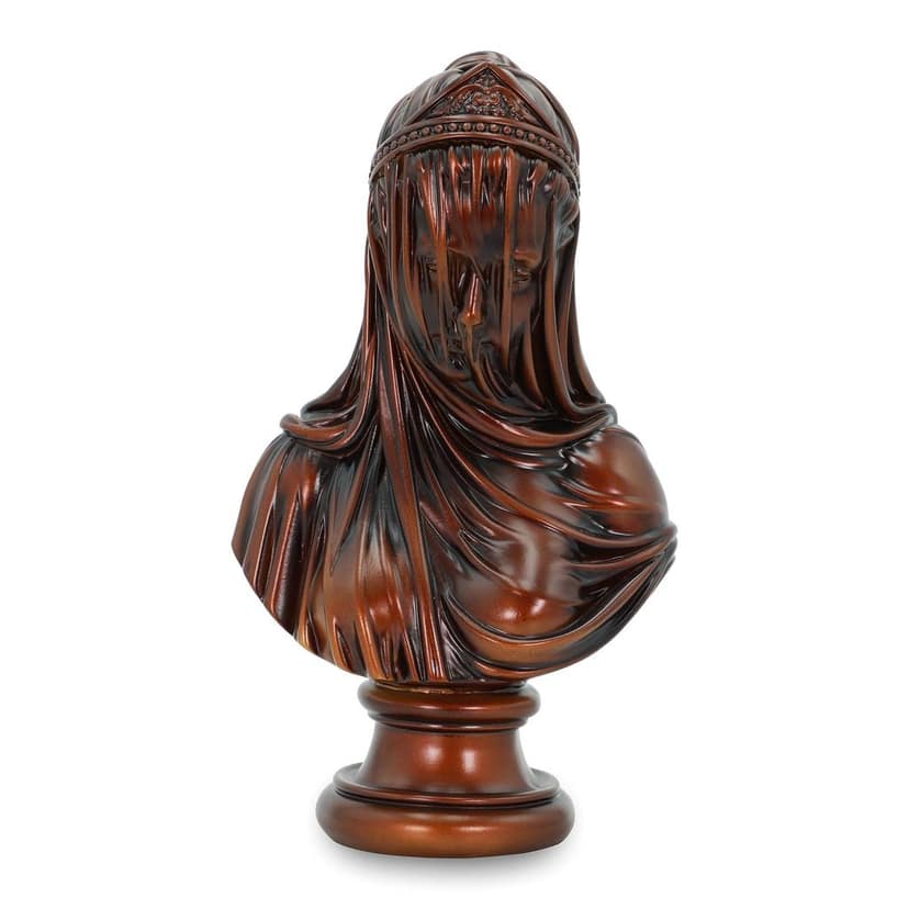 Artarium The Veiled Maiden Sculptural Bust Made with Resin, Decorative Items, Home Decor Statue, Decor Showpiece, Art Collection (1 Piece)