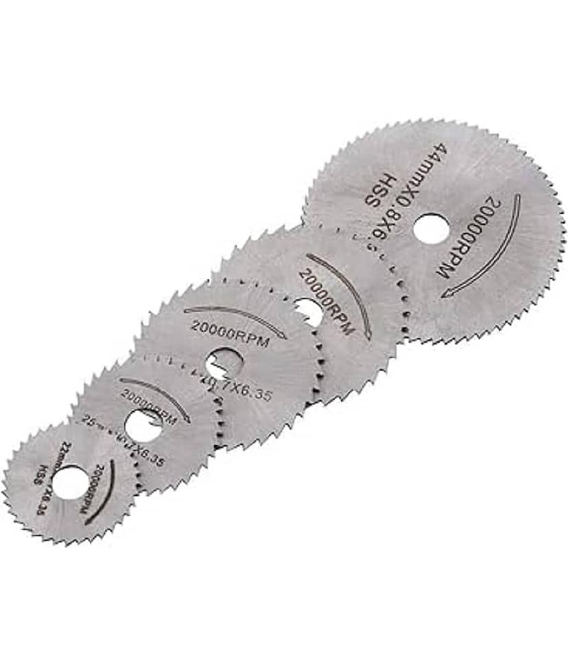 6Pc Hss Circular Saw Blade Set for Metal and Dremel Rotary for Wood Aluminum Cutting Rotary Tool view 2