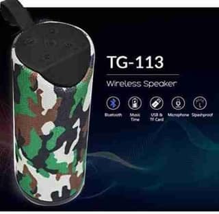 Rugged Wireless Bluetooth Speaker with 6000mAh Battery, AUX, USB, TF Support, and Durable Water-Resistant Design Color - Navy