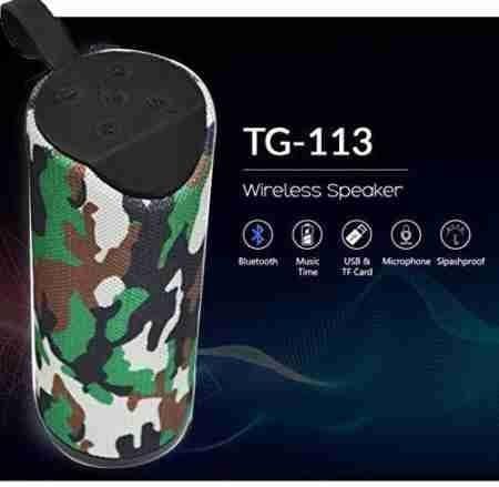 Rugged Wireless Bluetooth Speaker with 6000mAh Battery, AUX, USB, TF Support, and Durable Water-Resistant Design Color - Navy