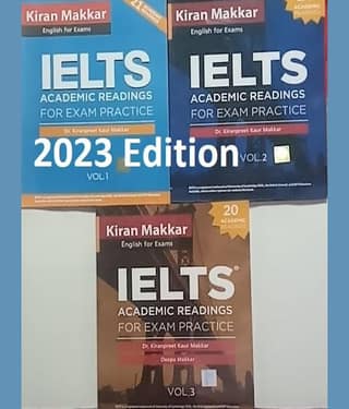 Makkar IELTS Academic Readings Practice Book Vol. 1 and Vol. 2 and Vol. 3 (Combo of 3 Books) Latest 2023 Edition