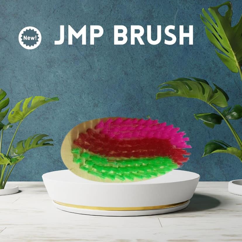 JMP BRUSH Premium Multipurpose Cloth Brush, with Soft & Hard Bristles, Assorted,Wood Pack of 4 view 4