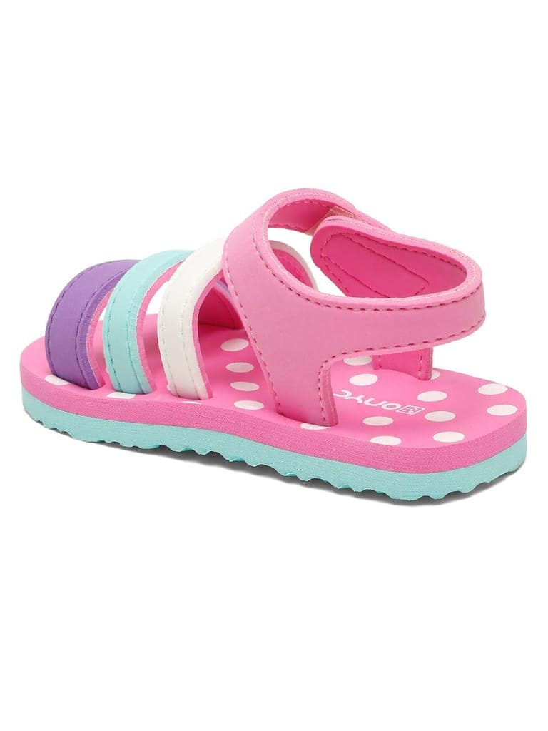 ONYC Premium Butterscotch Kids Sandals for Girls (Pink) view 7