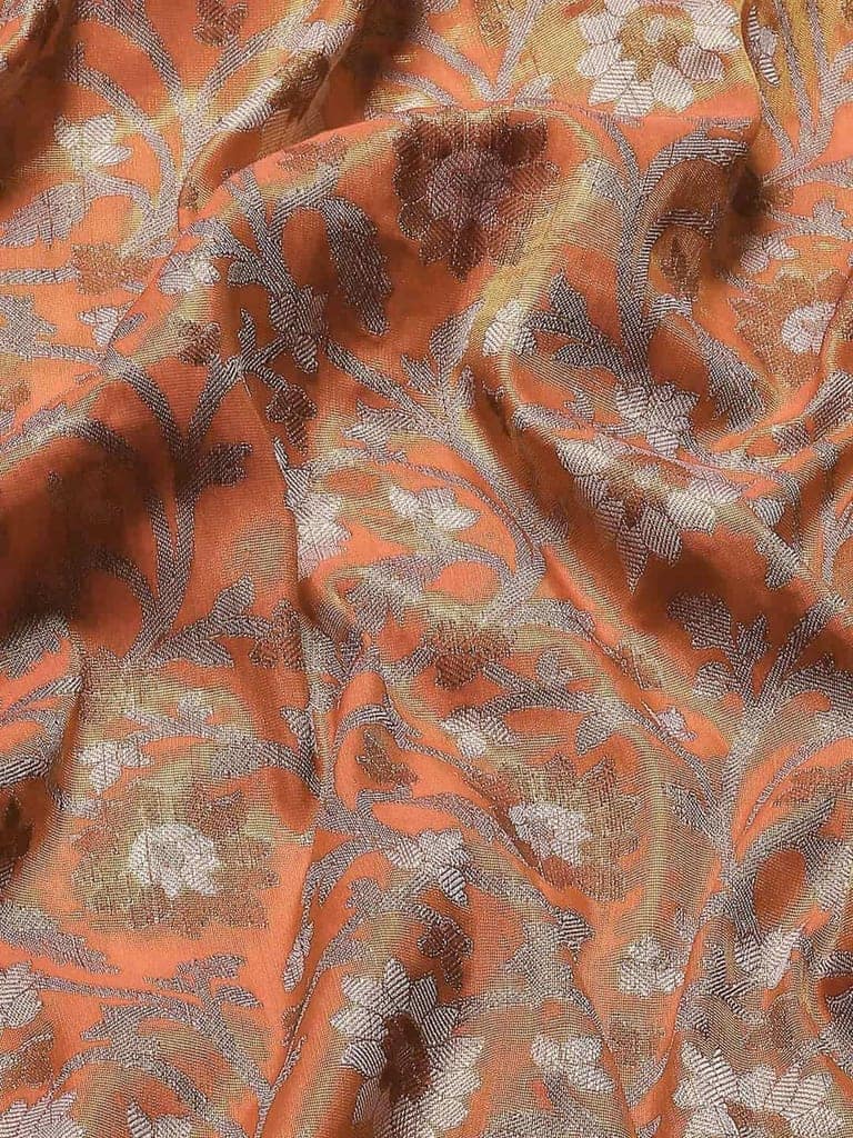 Women's Brocade Soft Silk Zari Woven Saree With Unstiched Blouse Piece view 5