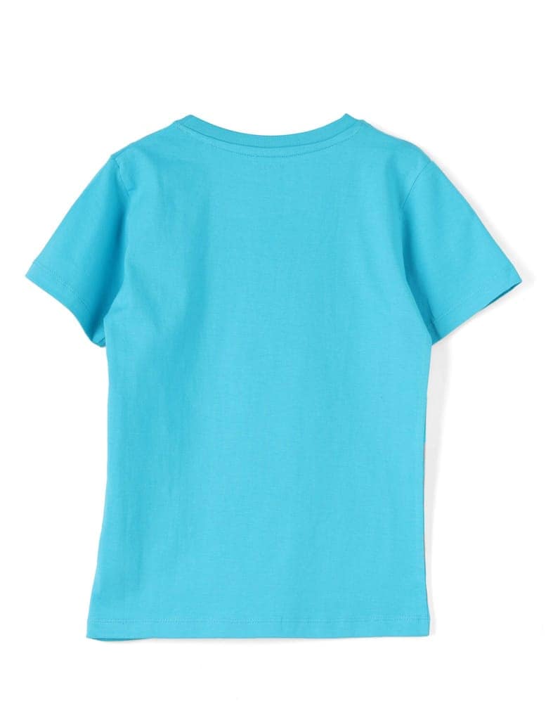 Boys T shirt Cotton Scuba Blue "Wild Mud Race" view 4
