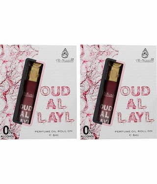 Al-Nuaim Oud Non- Alcoholic Miniature Attar ( Pack of 2 )