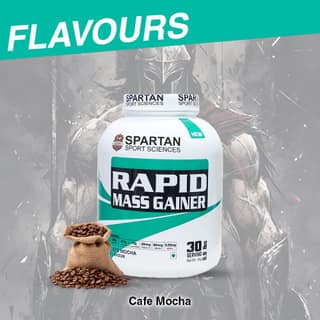 SPARTAN SPORT SCIENCES Rapid Mass Gainer | Muscle Mass & Weight Gainer Powder with Highest Protein and Carbohydrates with Added Multivitamins & Minerals for Men & Women