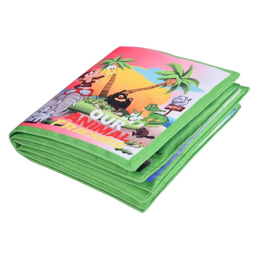Skyculture� Head Start Series Animal Part - I and Animal Part - II Combo [Rag Book] [Rag Book] Skyculture; Recognition of the name of the animals with its babies and Fabric soft books ,Introducing about the world of our animals friends view 3