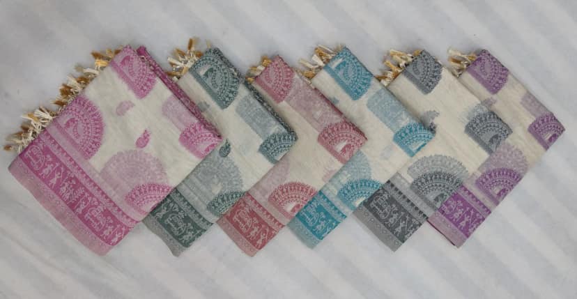 Tussar Cotton Sambalpuri Handmade Saree
