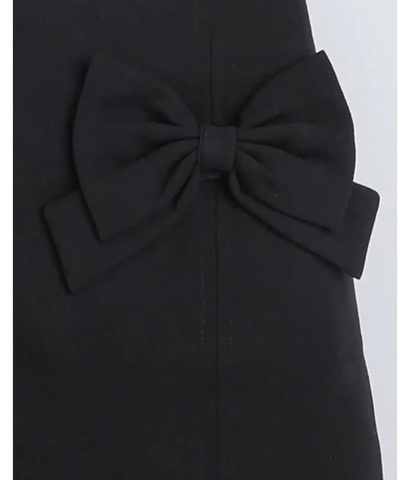 Addyvero Pack of 1 Girls Cotton Blend Straight Skirt ( Black ) view 2