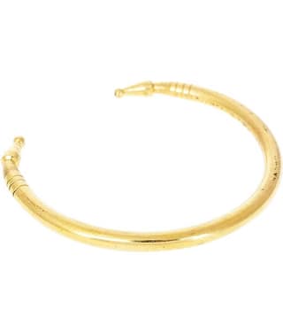 KESAR ZEMS Gold Plated Cuff Bracelet -A For Unisex (Size:2.8 Inche) Golden.