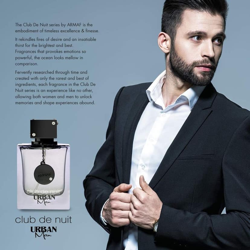 Armaf Club De Nuit Urban Man Eau De Parfum 105ml – Energetic Citrus Woody Fragrance For Men view 5