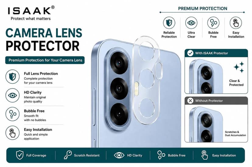 ISAAK Back Camera Lens Protector compatible for Samsung Galaxy S25 Edge (Pack of 4) view 3