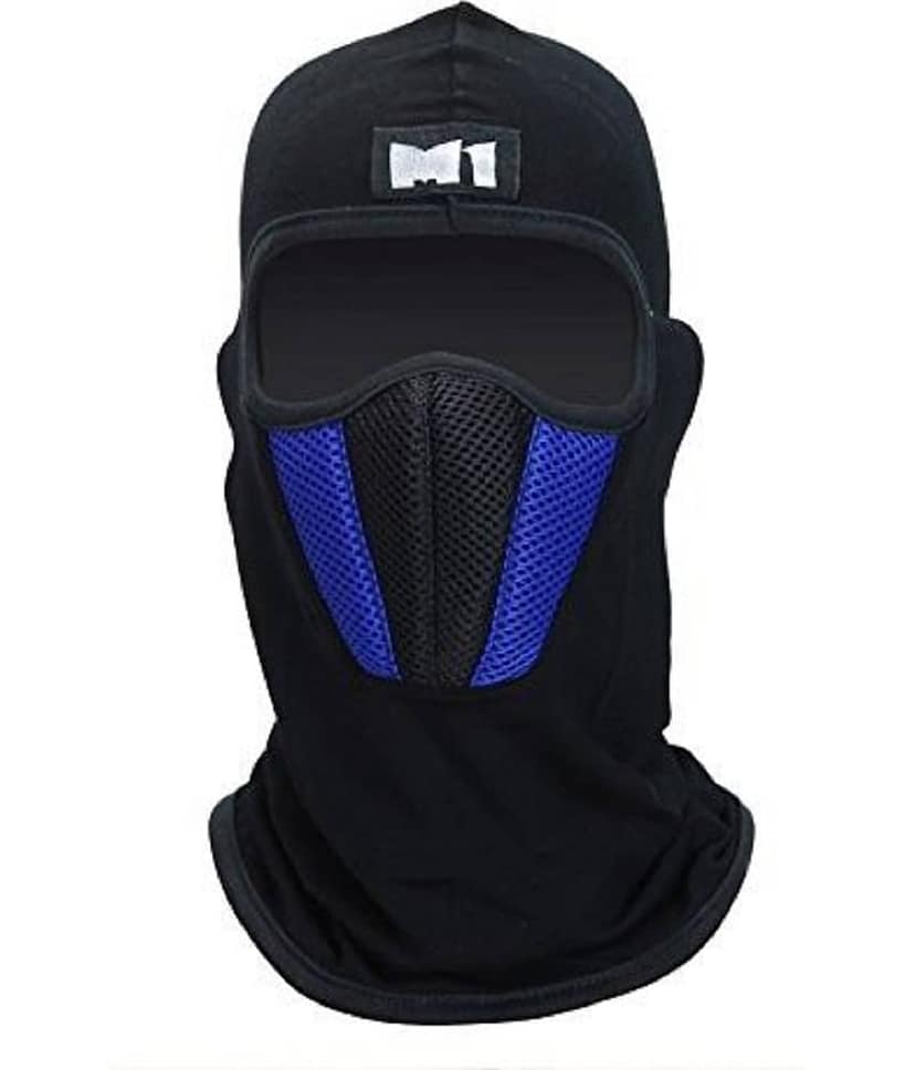 Auto Hub Blue Nylon Anti Pollution Mask ( Pack of 1 )