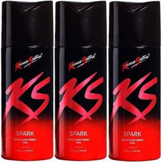 Kama Sutra Spark Deodorant for Men (150ml) Pack Of 3