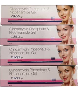 Clinsol Nicotinamide Gel 25 gm Each (Pack of 4)