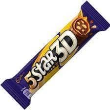Cadbury 5 Star 3D Chocolate Bar, 42 G