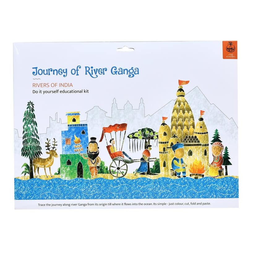 DIY Colouring kit Journey of River Ganga view 2
