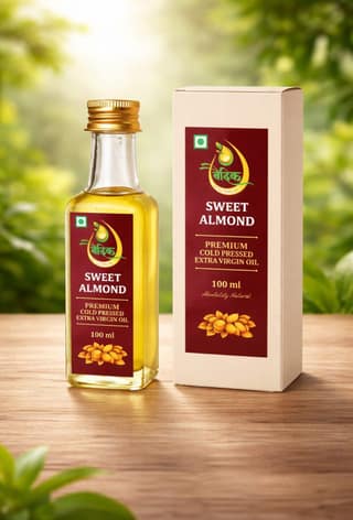Vaidik Sweet Almond Cold Pressed Extra Virgin Oil 100 ml