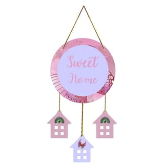 Charmor Sweet Home Decorative Wall Hanger for Home | Office | Living Room | Gifts | Bedroom | Door Hanging | Modern Wall Art | Door Hanging (WH3609)