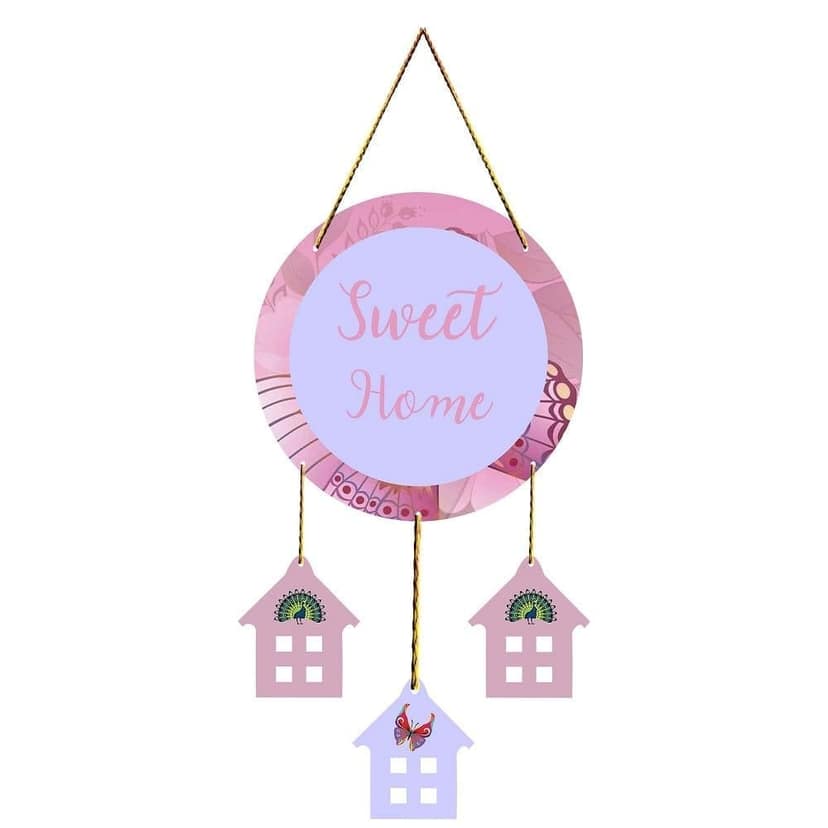 Charmor Sweet Home Decorative Wall Hanger for Home | Office | Living Room | Gifts | Bedroom | Door Hanging | Modern Wall Art | Door Hanging (WH3609)