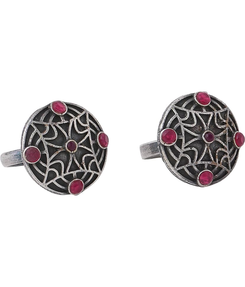 VIRAASI - Silver Toe Rings ( Pack of 1 ) view 2