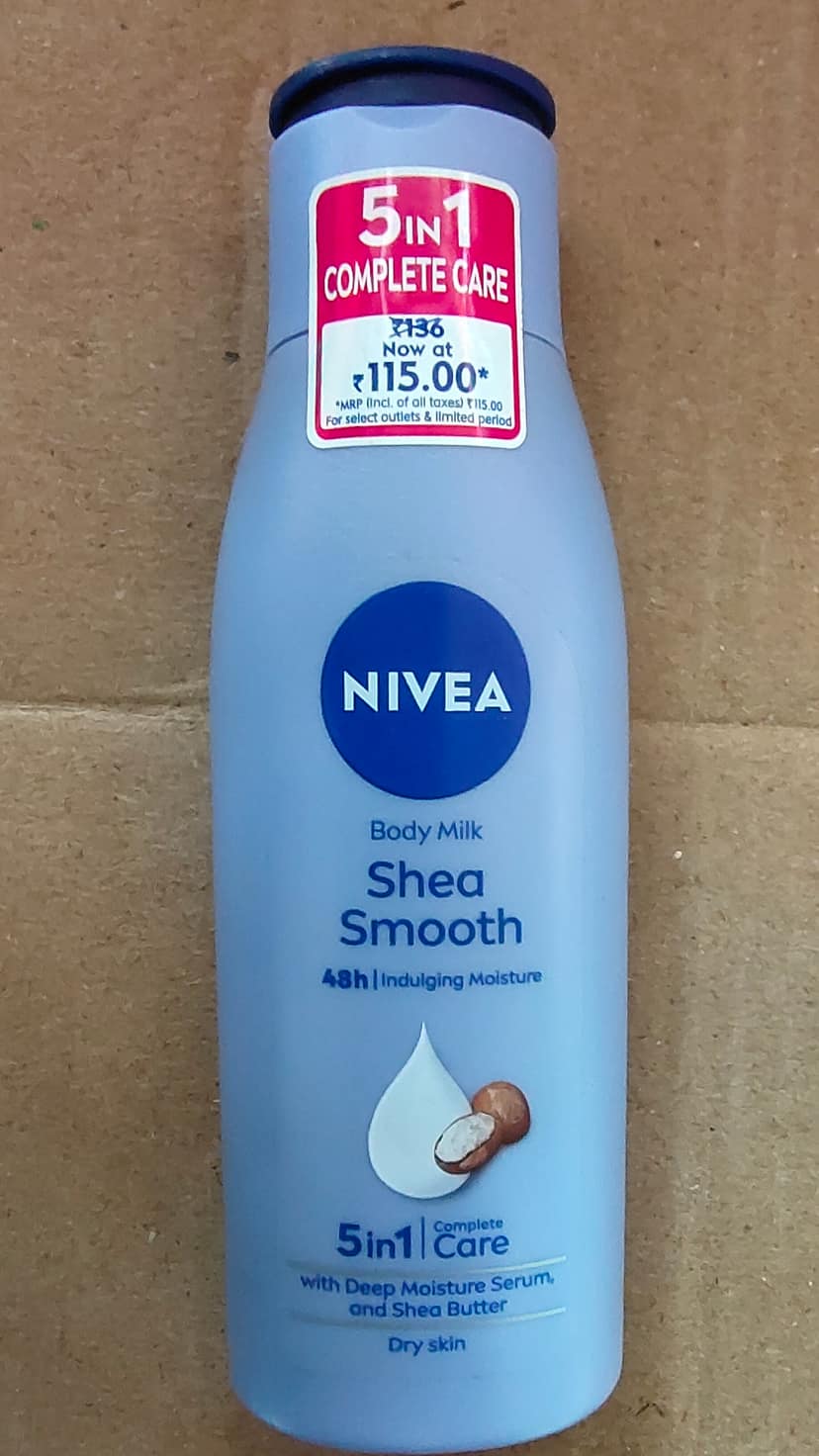 Nivea Smooth Body Milk Shea Butter For Dry Skin