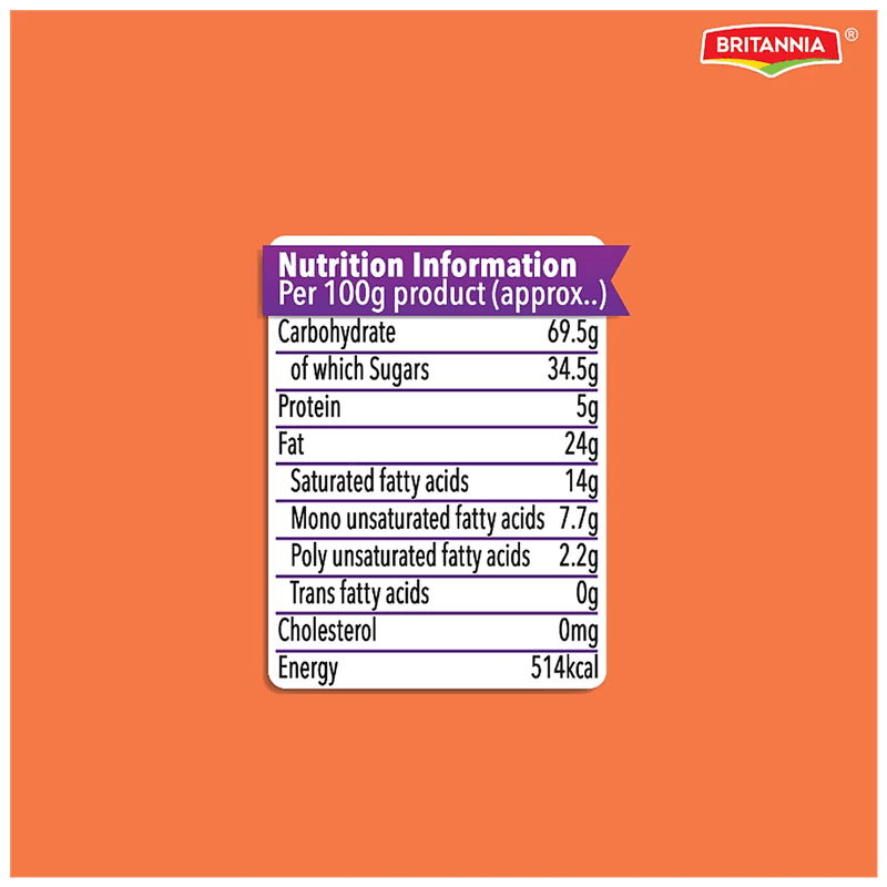 Britannia Treat O'som Orange Cream Biscuit - Ready To Eat, 50 G view 5